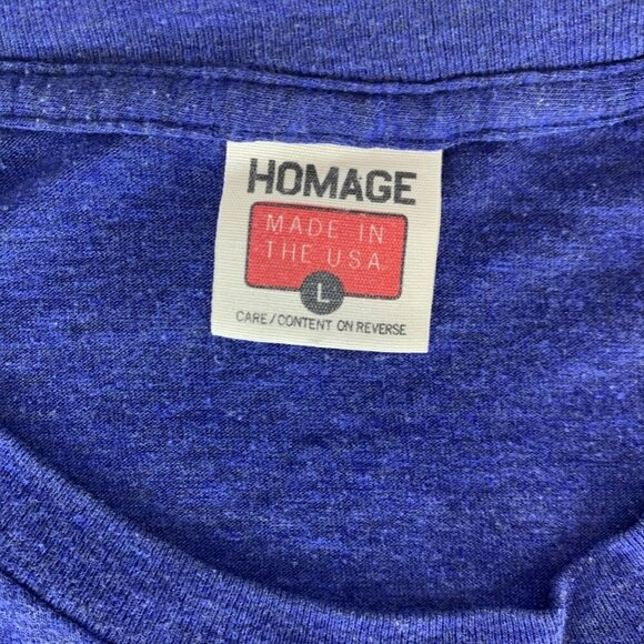 Cleveland Indians Navy Blue Homage 1974 Beer Night Short Sleeve Shirt Mens Large - Picture 3 of 5